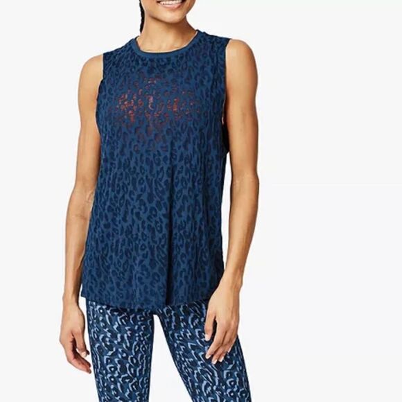 EUC Sweaty Betty Flow Workout Vest, Beetle Blue Sz. XXS - Picture 3 of 10